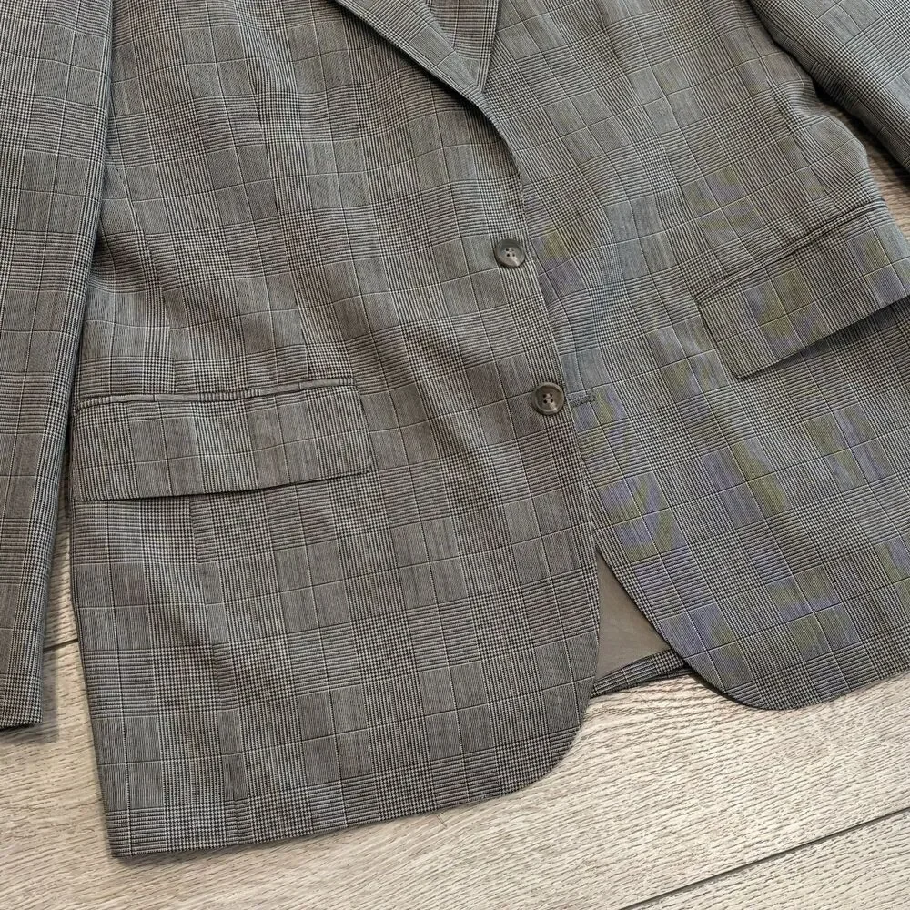 Polo‎ University Club Ralph Lauren Plaid Sport Coat Blazer Jacket 42 Preppy